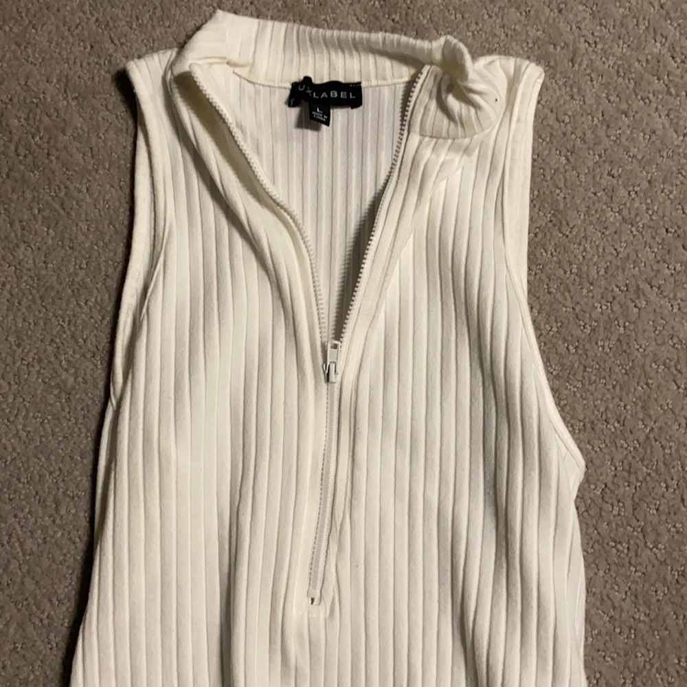 Jluxlabel Half Zip Bodysuit Size large